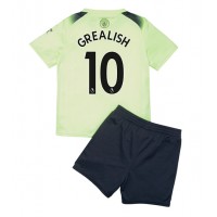 Dres Manchester City Jack Grealish #10 Rezervni za djecu 2022-23 Kratak Rukav (+ kratke hlače)
